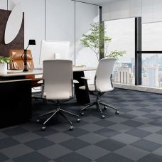 Самоклеящаяся плитка под ковролин Sticker Wall SW-00001420 300х300х4мм Темно-серый