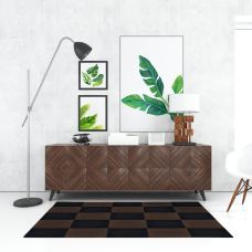 Самоклеящаяся плитка под ковролин Sticker Wall SW-00001422 300х300х4мм Коричневый