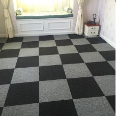 Самоклеящаяся плитка под ковролин Sticker Wall SW-00001423 300х300х4мм Черный