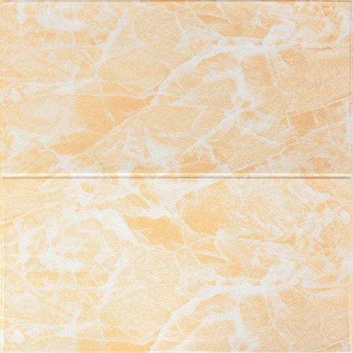 Самоклеющаяся стеновая 3D панель Sticker Wall SW-00001343 под бежевый мрамор 700х700х4мм