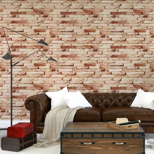 Самоклеющаяся стеновая 3D панель Sticker Wall SW-00001375 камень кладка 700х770х5мм