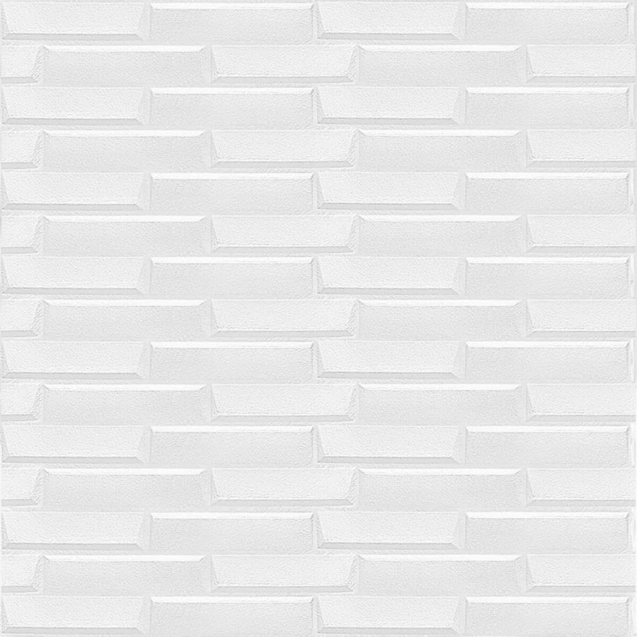 Самоклеющаяся 3D панель белая кладка Sticker Wall 19600х700х5мм
