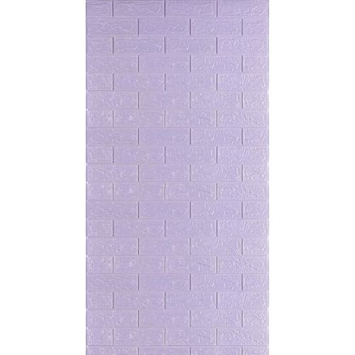 Самоклеющаяся 3D панель под светло-фиолетовый кирпич Sticker Wall 3080х700х3мм