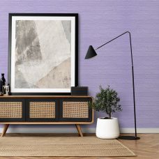 Самоклеющаяся 3D панель под светло-фиолетовый кирпич Sticker Wall 3080х700х3мм