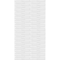 Самоклеющаяся 3D панель белая кладка Sticker Wall 3080х700х5мм