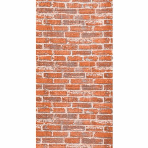 Самоклеющаяся 3D панель под рыжий екатеринослав кирпич Sticker Wall 3080х700х3мм