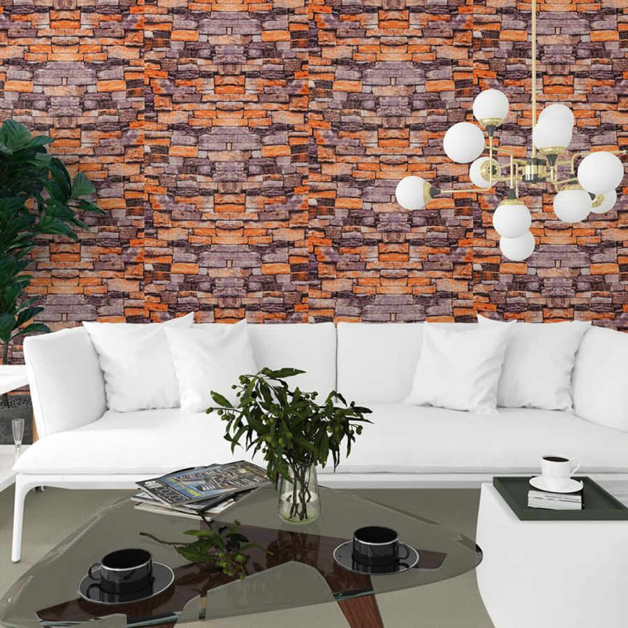 Самоклеющаяся 3D панель песчаник екатеринослав кирпич Sticker Wall 3080х700х3мм