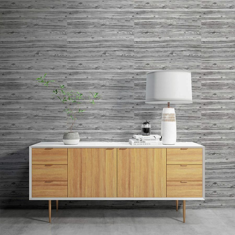 Самоклеющаяся 3D панель под дерево цвета зебры Sticker Wall 2800х700х3мм