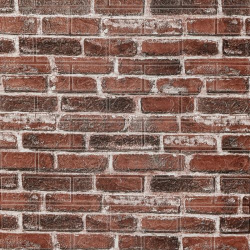 Самоклеющаяся 3D панель под красный екатеринослав кирпич Sticker Wall 20000x700x3мм