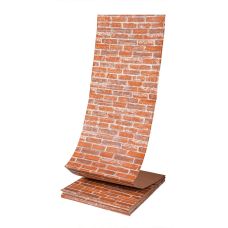 Самоклеющаяся 3D панель под рыжий екатеринослав кирпич Sticker Wall 20000х700х3мм