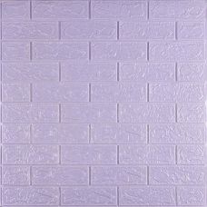 Самоклеющаяся 3D панель под светло-фиолетовый кирпич Sticker Wall 20000х700х3мм