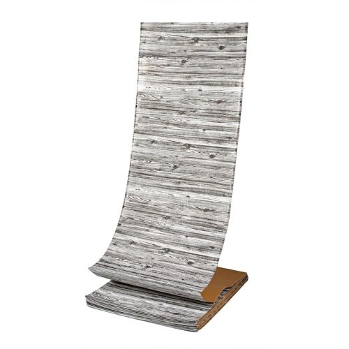 Самоклеющаяся 3D панель под дерево цвета зебры Sticker Wall 20000х700х3мм