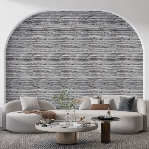 Самоклеющаяся 3D панель под дерево цвета зебры Sticker Wall 20000х700х3мм