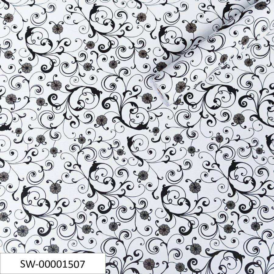 Пленка на самоклейке Sticker Wall черный узор  67cm*10m (S) SW-00001507