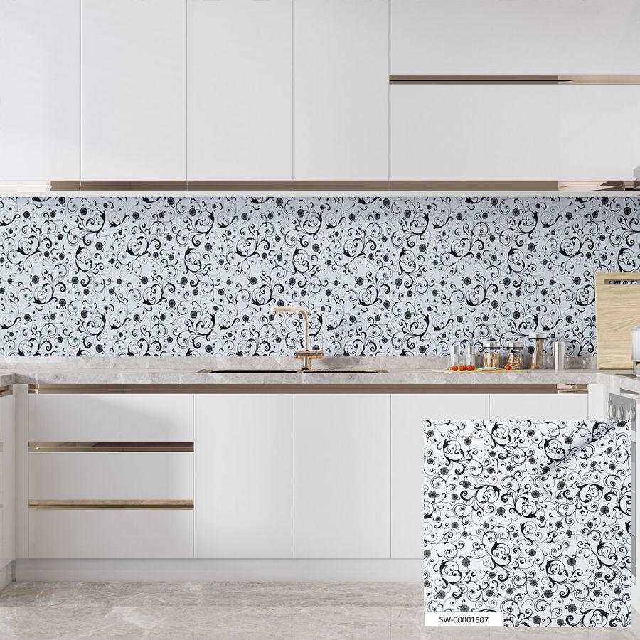 Пленка на самоклейке Sticker Wall черный узор  67cm*10m (S) SW-00001507