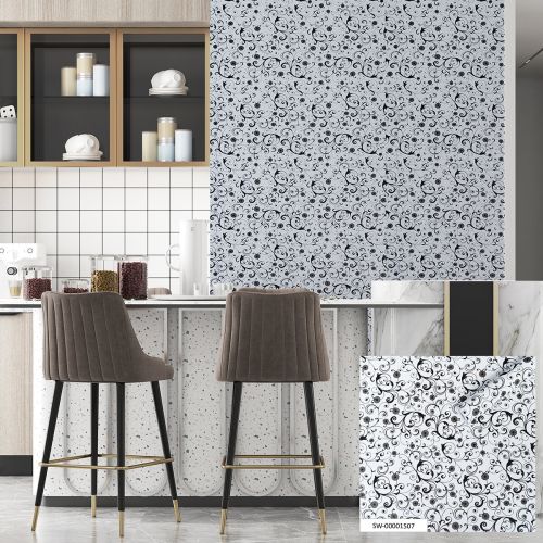 Пленка на самоклейке Sticker Wall черный узор  67cm*10m (S) SW-00001507