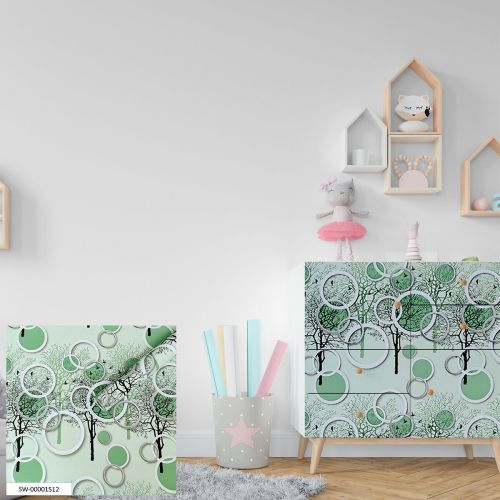 Пленка на самоклейке Sticker Wall на бумажной основе дерево абстракция 67см*10M (S) SW-00001512