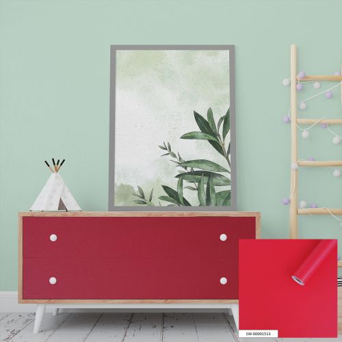 Пленка на самоклейке Sticker Wall красная 67cm*10m (S) SW-00001513