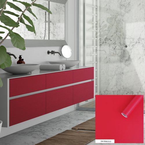 Пленка на самоклейке Sticker Wall красная 67cm*10m (S) SW-00001513