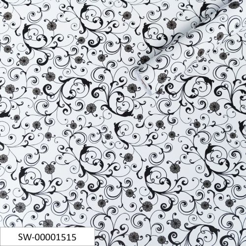 Пленка на самоклейке Sticker Wall черный узор 90cm*10m (S) SW-00001515