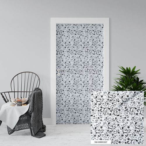 Пленка на самоклейке Sticker Wall черный узор 90cm*10m (S) SW-00001515