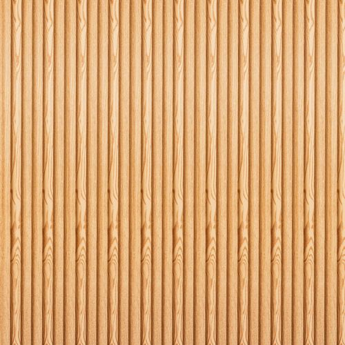 Декоративная стеновая рейка  Sticker Wall 160*23*3000мм (D) SW-00001526 Светло-коричневая