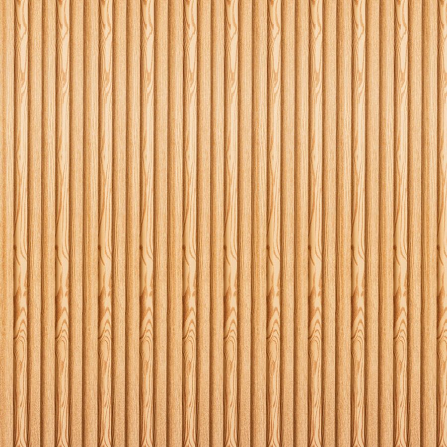 Декоративная стеновая рейка  Sticker Wall 160*23*3000мм (D) SW-00001526 Светло-коричневая