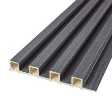 Декоративная стеновая рейка Sticker Wall 160х23х3000мм (D) SW-00001529 Темно-серая