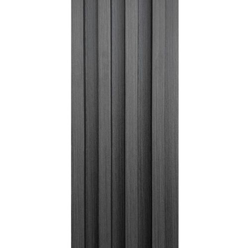 Декоративная стеновая рейка Sticker Wall 160*23*3000мм (D) SW-00001529 Темно-серая