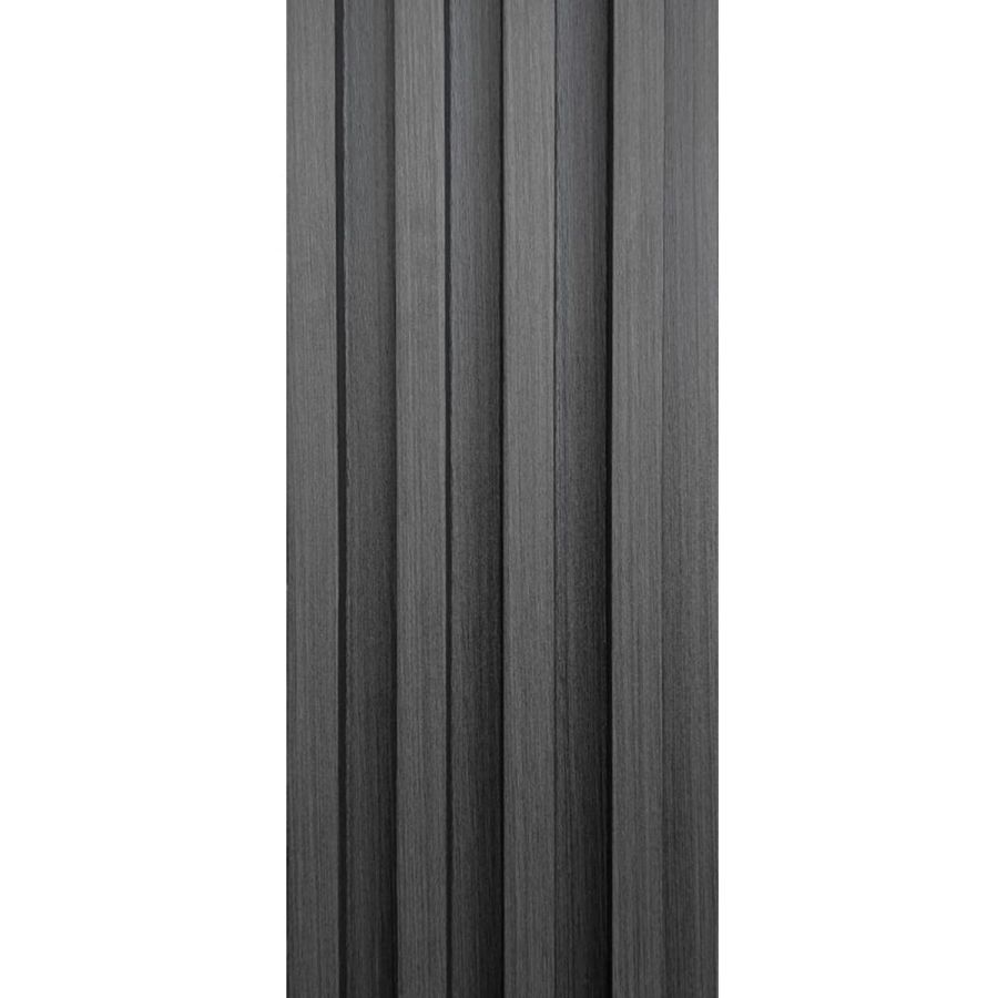Декоративная стеновая рейка Sticker Wall 160*23*3000мм (D) SW-00001529 Темно-серая