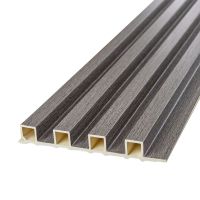 Декоративная стеновая рейка Sticker Wall 160х23х3000мм (D) SW-00001530 Серая