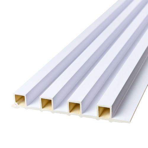 Декоративная стеновая рейка Sticker Wall 160*23*3000мм (D) SW-00001533 Белая