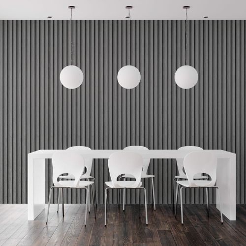 Декоративная стеновая рейка Sticker Wall 160*23*3000мм (D) SW-00001534 Серебряная