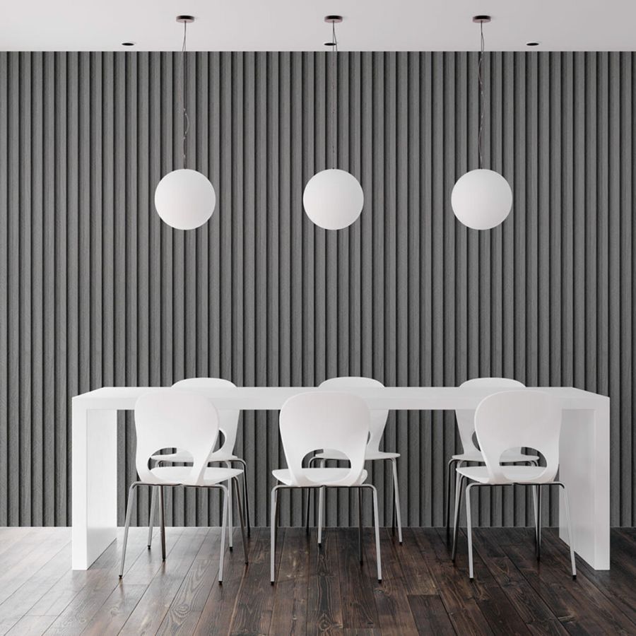 Декоративная стеновая рейка Sticker Wall 160*23*3000мм (D) SW-00001534 Серебряная