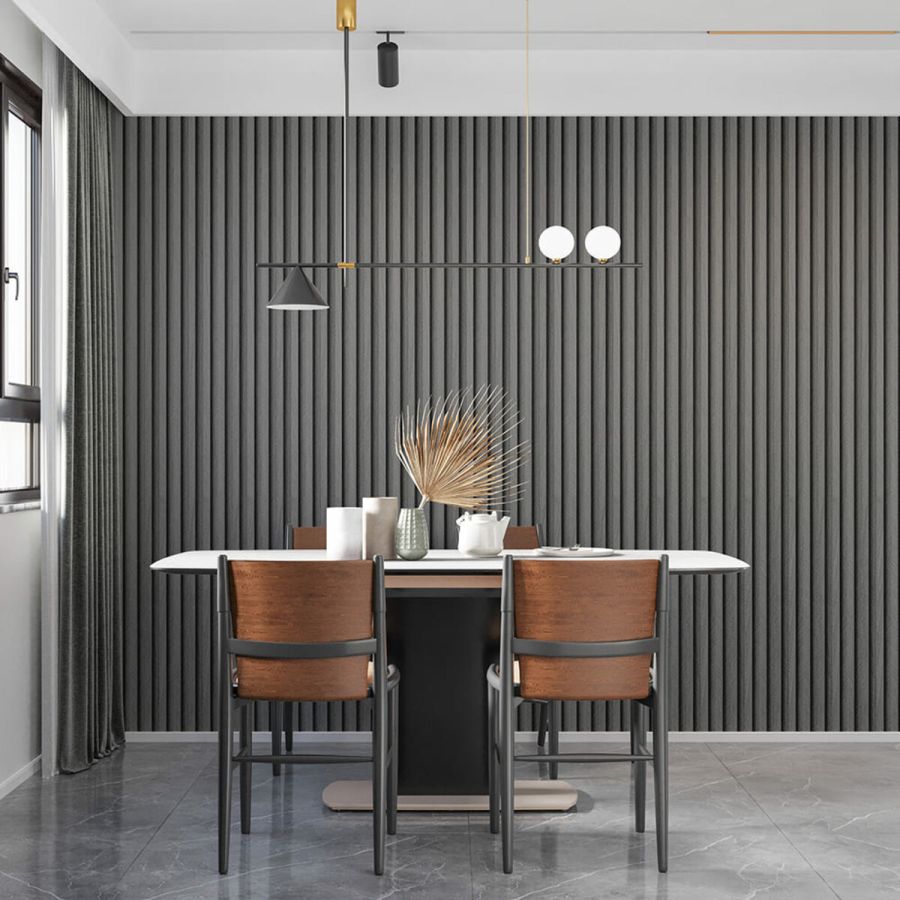 Декоративная стеновая рейка Sticker Wall 160*23*3000мм (D) SW-00001534 Серебряная