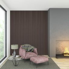 Декоративная стеновая рейка Sticker Wall  160х23х3000мм (D) SW-00001535 Темно-коричневая