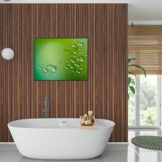 Декоративная стеновая рейка Sticker Wall 160х23х3000мм (D) SW-00001536 Коричневая