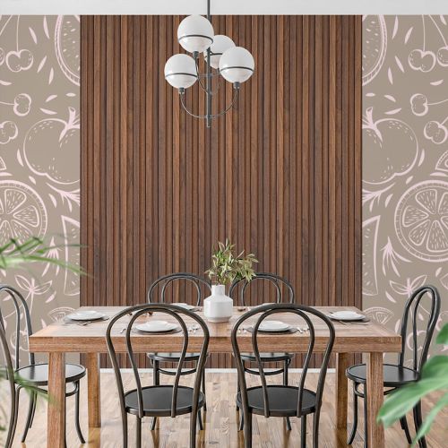 Декоративная стеновая рейка Sticker Wall 160*23*3000мм (D) SW-00001536 Коричневая