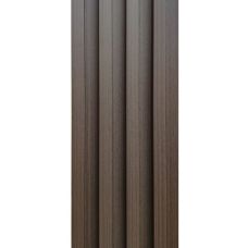 Декоративная стеновая рейка Sticker Wall 160х23х3000мм (D) SW-00001537 Темно-коричневая