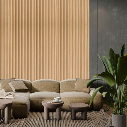 Декоративная стеновая рейка 160*23*3000мм (D) SW-00001539 Светло-коричневая