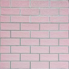 Самоклеющаяся стеновая панель Sticker Wall Розовая 3D NEW CULTURAL WALL 70х70cmх4mm PINK+SILVER (D) SW-00001501