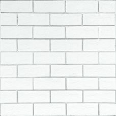 Самоклеющаяся стеновая панель 3D NEW CULTURAL WALL 70х70cmх4mm WHITE+SILVER (D) SW-00001502