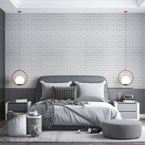 Самоклеющаяся стеновая панель 3D NEW CULTURAL WALL 70*70cm*4mm WHITE+SILVER (D) SW-00001502