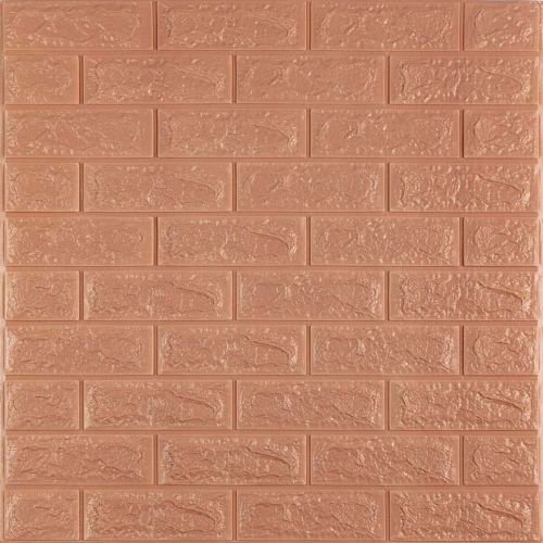 Самоклеющаяся стеновая панель Sticker Wall 3D 700х770х7мм (кирпич) кофе с молоком (D) SW-00001800