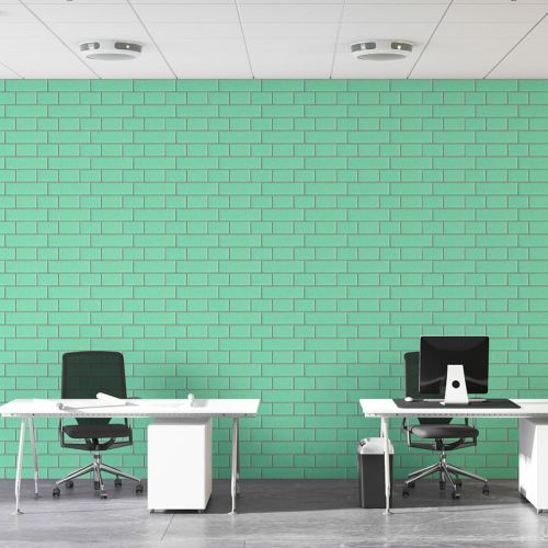 Самоклеющаяся стеновая панель Sticker Wall 3D NEW CULTURAL WALL 70*70cm*5mm GREEN+SILVER (D) SW-00001803