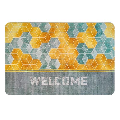 Влагопоглощающий коврик Sticker Wall кубы Welcome 40х60CMх3MM (D) SW-00001561
