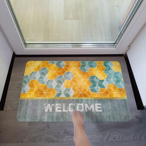 Влагопоглощающий коврик Sticker Wall кубы Welcome 40х60CMх3MM (D) SW-00001561