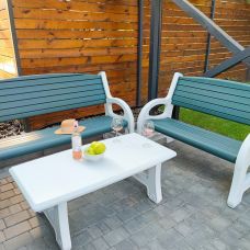 Садовый стол 122х61х43см SW-00001544 Белый 
