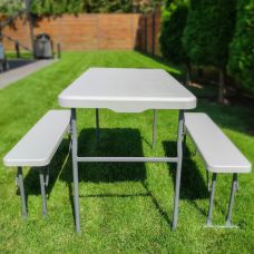 Набор садовой мебели Sticker Wall ( стол+2 лавки) SW-00001612 Белый 