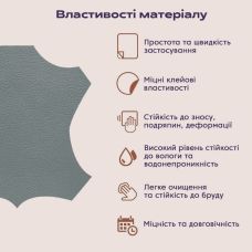 Самоклеющая экокожа в рулоне Sticker Wall 1.37х3mх0.5mm DEEP GREY (D) SW-00001340